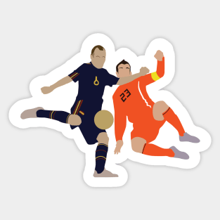 Andres Iniesta Spain vs Netherland World Cup 2010 Sticker